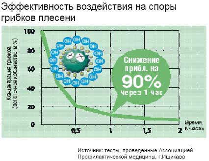 Уничтожение спор грибков плесени