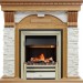 Каминокомплект Dimplex Dublin - Дуб / Сланец белый с очагом Cavendish