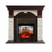 Каминокомплект Royal Flame Dublin - Темный дуб / Сланец белый с очагом Majestic FX M Black