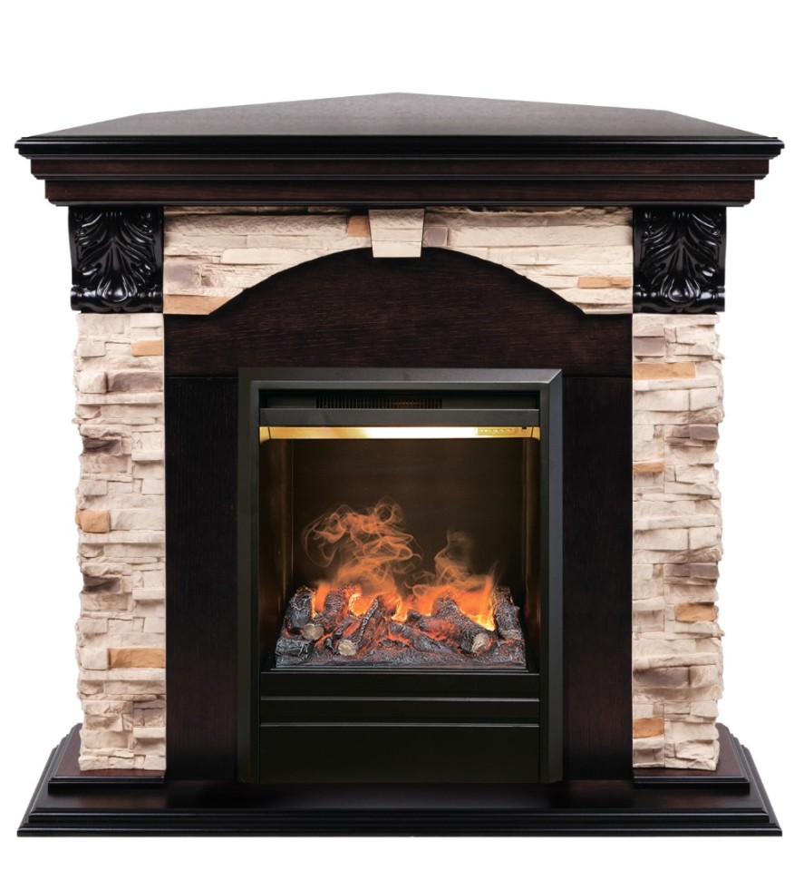 Камин Dublin ROCK Corner AO c очагом 3D Olympic