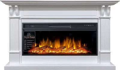 Каминокомплект Royal Flame Cardiff - Белый с очагом Vision 42 LOG LED