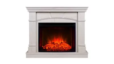 Камин электрический RealFlame History 25,5 WT с очагом Evrika 25,5