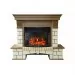 Портал электрокамина Royal Flame Pierre Luxe Dioramic 25 FX камень белый/дуб