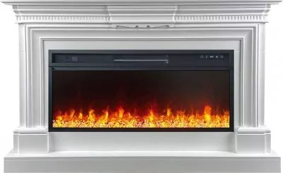 Каминокомплект Royal Flame Chelsea - Белый (Ширина 1350 мм) с очагом Vision 42 LED