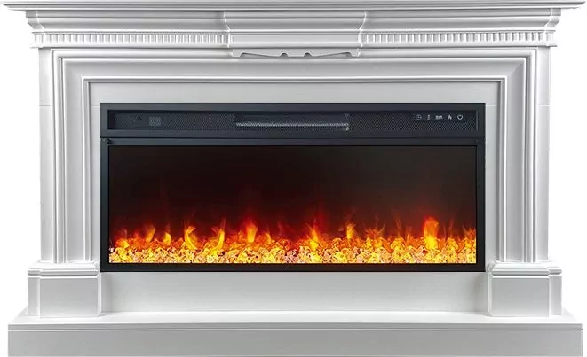 Каминокомплект Royal Flame Chelsea - Белый (Ширина 1350 мм) с очагом Vision 42 LED