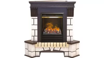 Камин электрический RealFlame Stone Corner c очагом 3D Olympic