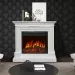 Каминокомплект Royal Flame Chelsea - Белый (Ширина 1350 мм) с очагом Vision 42 LOG LED