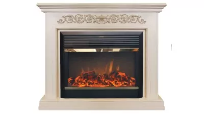 Камин электрический RealFlame Leticia 26 WT(g) с очагом MoonBlaze BR S