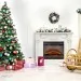 Каминокомплект Royal Flame London - Орех с очагом Vision 42 LOG LED
