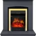 Каминокомплект Royal Flame Barcelona (разборный) - Серый графит с очагом Majestic FX Brass