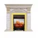Каминокомплект Royal Flame Dublin - Слоновая кость с патиной / Сланец крем с очагом Fobos FX M Brass