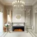 Каминокомплект Royal Flame Windsor 60 - Слоновая кость с темной патиной с очагом Vision 60 LED