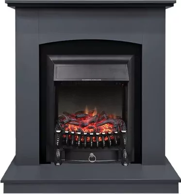 Каминокомплект Royal Flame Barcelona (разборный) - Серый графит с очагом Fobos FX Black