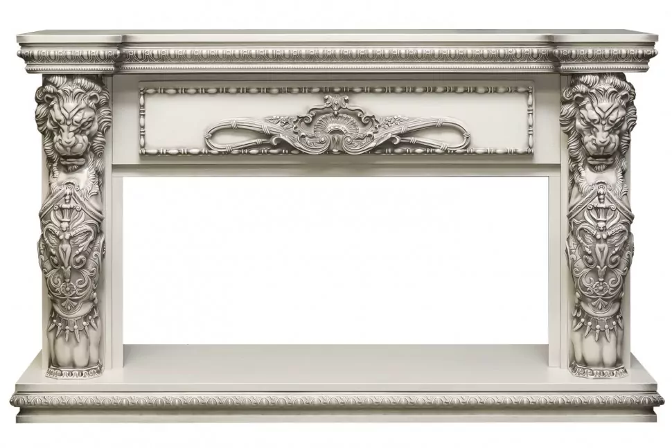 Портал электрокамина Royal Flame Windsor 42 - Слоновая кость с темной патиной