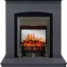 Каминокомплект Royal Flame Barcelona (разборный) - Серый графит с очагом Fobos FX M Black