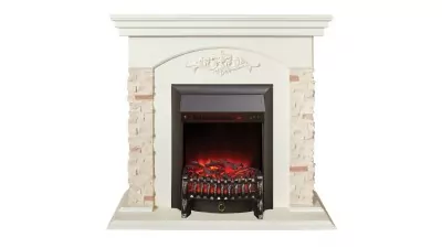 Камин электрический RealFlame Neapolis WT с очагом Fobos Lux BL S