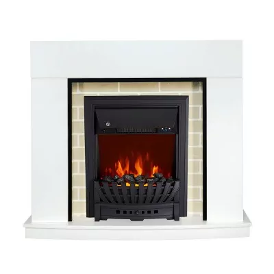 Каминокомплект Royal Flame Montana - Белый с очагом Aspen Black