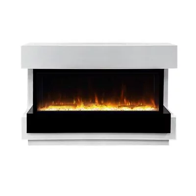 Каминокомплект Royal Flame Cube 50 - Белый с черным с очагом Astra 50 RF