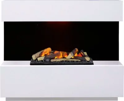 Каминокомплект Dimplex Kyoto - Белый с очагом Cassette 600 LNH-INT (с дровами)