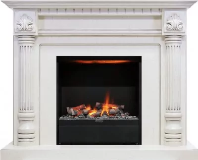 Каминокомплект Dimplex Edinburg - Слоновая кость с очагом Albany