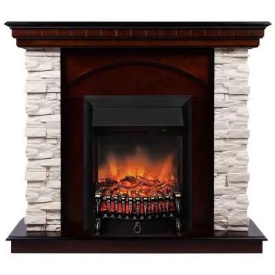 Камин электрический RealFlame Elford AO с очагом Fobos Lux BL S