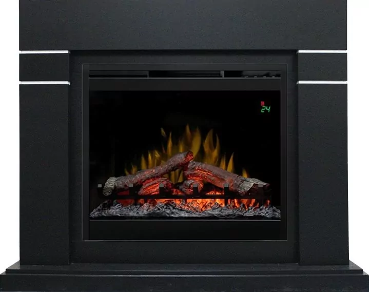 Каминокомплект Dimplex Lindos - Черный (Высота 985мм) с очагом Symphony 26'' DF2624-L