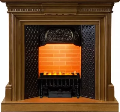 Каминокомплект Dimplex Chelsea - Орех с очагом Cassette 400 LNH-INT PS (без дров)
