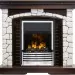 Каминокомплект Dimplex Glasgow - Темный дуб / Белый с очагом Flagstaff