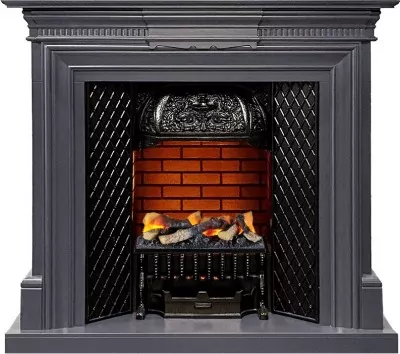 Каминокомплект Dimplex Chelsea - Серый графит с очагом Cassette 400 LNH-INT (с дровами)