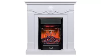 Камин электрический RealFlame Aurora WT с очагом Majestic Lux Black