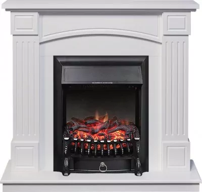 Каминокомплект Royal Flame Boston - Белый (Высота 925см) с очагом Fobos FX Black