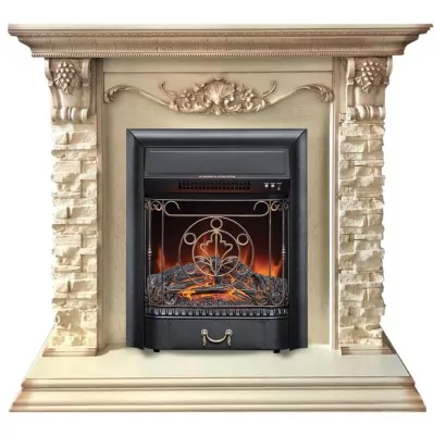 Камин электрический RealFlame Patricia WT с очагом Majestic Lux Black