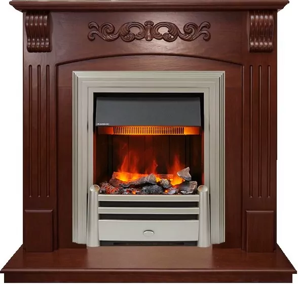 Каминокомплект Dimplex Sorrento угловой - Орех с очагом Chesford
