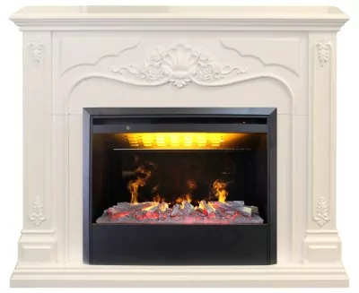 Камин электрический RealFlame Victoria 26 WT с 3D Helios 26 SBG