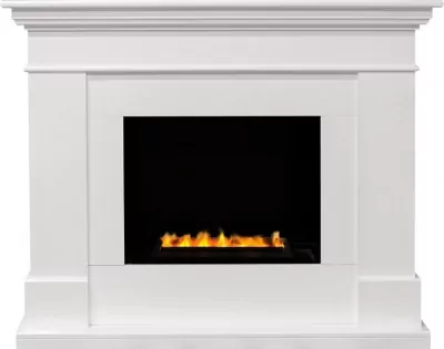 Каминокомплект Dimplex California - Белый (Глубина 380) с очагом Cassette 400 LNH-INT PS (без дров)