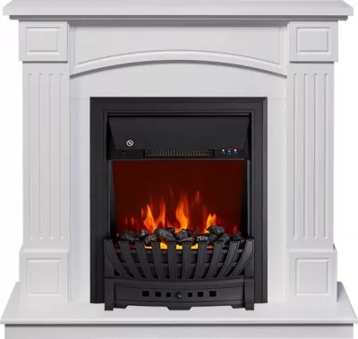 Каминокомплект Royal Flame Boston - Белый (Высота 925см) с очагом Aspen Black