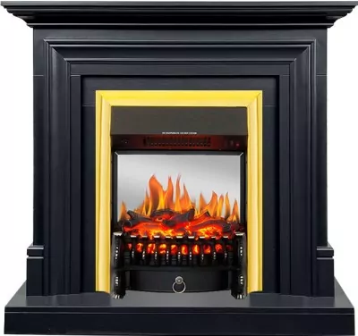 Каминокомплект Royal Flame Bradford - Серый графит с очагом Fobos FX M Brass