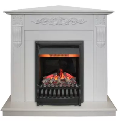 Камин электрический RealFlame Dominica Corner  WT с Oregan 3D