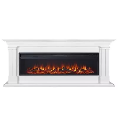 Каминокомплект Royal Flame Lyon 60 - Белый с очагом Vision 60 LOG LED