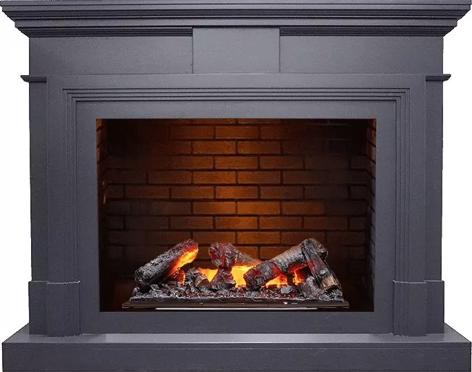 Каминокомплект Dimplex Coventry - Серый графит / Кирпич с очагом Cassette 600 NH