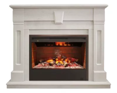 Камин электрический RealFlame Kellie 25,5/26 WT с Helios 26 3D