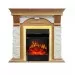 Каминокомплект Royal Flame Dublin - Дуб / Сланец белый с очагом Majestic FX Brass