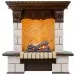 Портал угловой Dimplex Pierre Luxe Cassette 400 шампань/темный дуб
