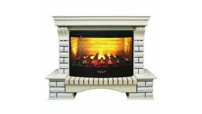 Камин электрический RealFlame Country 33 WT с очагом Firestar 33 3D