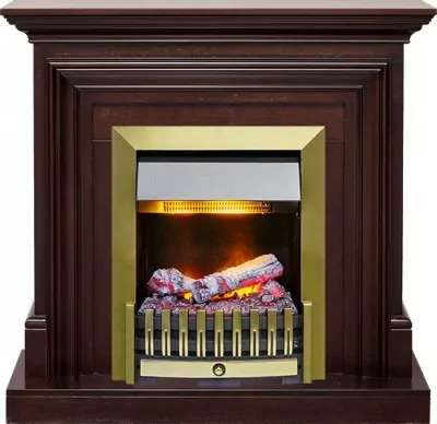 Каминокомплект Dimplex Bradford - Темный дуб с очагом Danville Antique Brass FB2