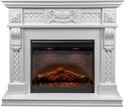 Каминокомплект Dimplex Corsica - Матовый белый с очагом Symphony 26'' DF2608-INT