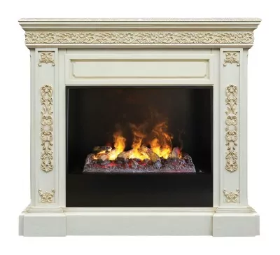 Камин электрический RealFlame Ekaterina WT 3D Cassette 630 + Black вставка
