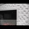 Портал Firelight Quadro 25 песчаник античный белый/белая эмаль