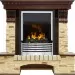 Каминокомплект Dimplex Pierre Luxe угловой - Темный дуб / Сланец с очагом Flagstaff