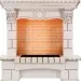 Портал угловой Dimplex Pierre Luxe Cassette 600 шампань/слоновая кость с патиной